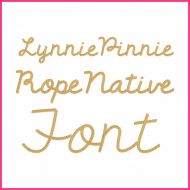 The Fighter Rope Stitch Font Uppercase & Lowercase Font DIGITAL Embroidery Machine File -- 6 sizes + Native BX Embroidery Font Scalable