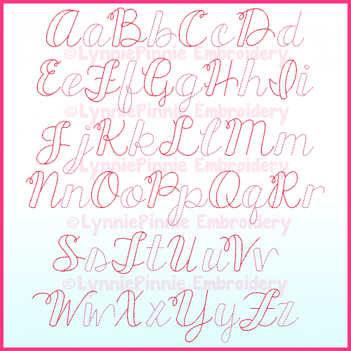 All Things New Sketch Simple Font - DIGITAL Embroidery Machine File ...