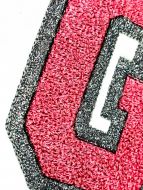 Varsity Faux Chenille Stitch Large HTV Applique Font DIGITAL Embroidery Machine File -- 4 sizes + Native BX Embroidery Font Scalable