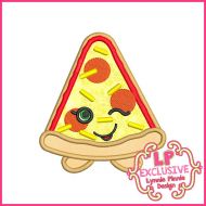 Cutie Pizza Slice Machine Embroidery Design File 4x4 5x7 6x10