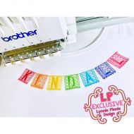 Papel Picado Paper Banner Fiesta Font Uppercase & Lowercase Font DIGITAL Embroidery Machine File -- 4 sizes + BX