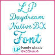 Daydream Satin Stitch Machine Embroidery Font – 9 Sizes + Scalable Native BX File
