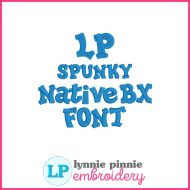 Spunky Satin Stitch Machine Embroidery Font – 7 Sizes + Scalable Native BX File