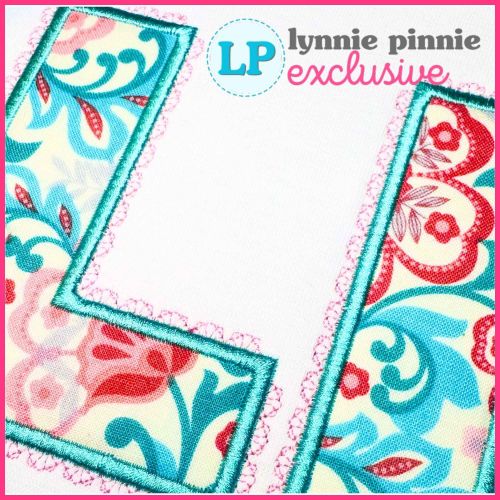 Lace Edge Satin Stitch Applique Machine Embroidery Font – 6 Sizes + Scalable Native BX File