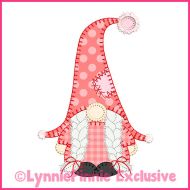 Winter Gnome Girl Blanket Stitch Applique Machine Embroidery Design File 4x4 5x7 6x10