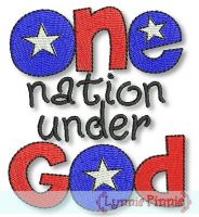 One Nation Under God -Filled 4x4 5x7