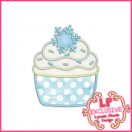 Princess Cupcake 10 Applique Design 4x4 5x7 6x10