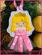 In the Hoop 3D Skirt Princess Christmas Ornament 2 4x4