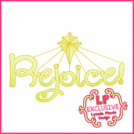 Rejoice Word with Star 4x4 5x7