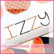 Basic Stitchy Hand Stitched Look Font with Numbers and Punctuation Exclusive LP DIGITAL Embroidery Machine File -- 4 sizes + BX