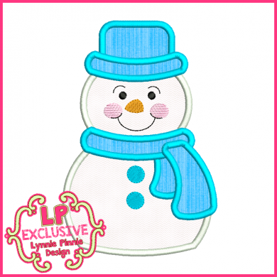 Download Simple Snowman Applique + Mini 4x4 5x7 6x10 7x11 SVG ...