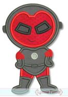 Superhero 4 - Robot Boy Applique 4x4 5x7 6x10 SVG