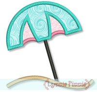Beach Umbrella Applique 4x4 5x7