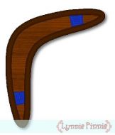 Applique Boomerang 4x4 & 5x7