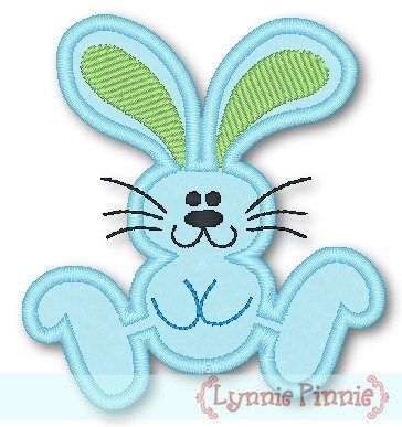 Applique Hopping Bunny 4x4 & 5x7 - Welcome to Lynnie Pinnie.com ...