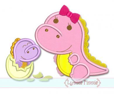 Download Dinosaur Siblings Girl Applique 4x4 5x7 6x10 Svg Welcome To Lynnie Pinnie Com Instant Download And Free Applique Machine Embroidery Designs In Pes Hus Jef Dst Exp Vip Xxx And Art Formats