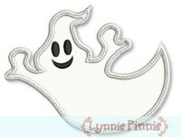 Flying Ghost Applique 4x4 5x7 6x10