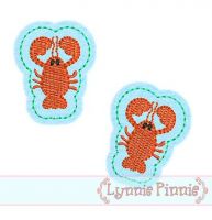 Lobster Felt Clippies Design 4x4