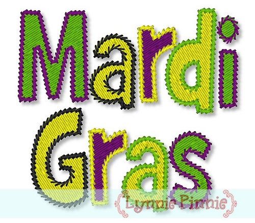 mardi gras applique