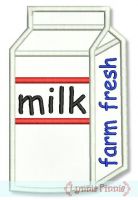 Milk Carton Applique 4x4 5x7