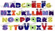 Little Monster Alphabet Exclusive LP Embroidery Font - 3 sizes