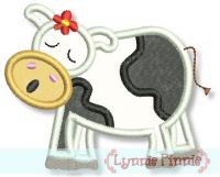 Moo-ing Cow Applique 4x4 5x7