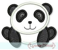 Panda Bear Applique 4x4 5x7 6x10