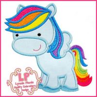 Rainbow Pegasus Pony 5x7 6x10 7x11 SVG