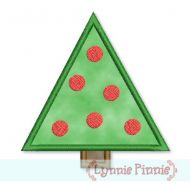 Simple Christmas Tree Applique 4x4 5x7