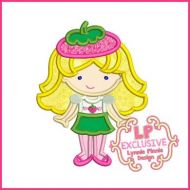 Strawberry Cutie Applique 4x4 5x7 6x10 SVG