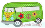 Applique Hippie Van 4x4 & 5x7