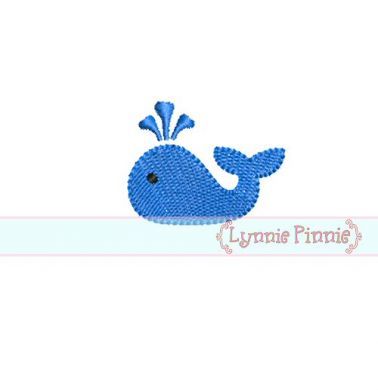 Mini Whale Embroidery Design
