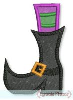 Applique Witch's Boot 4x4 5x7