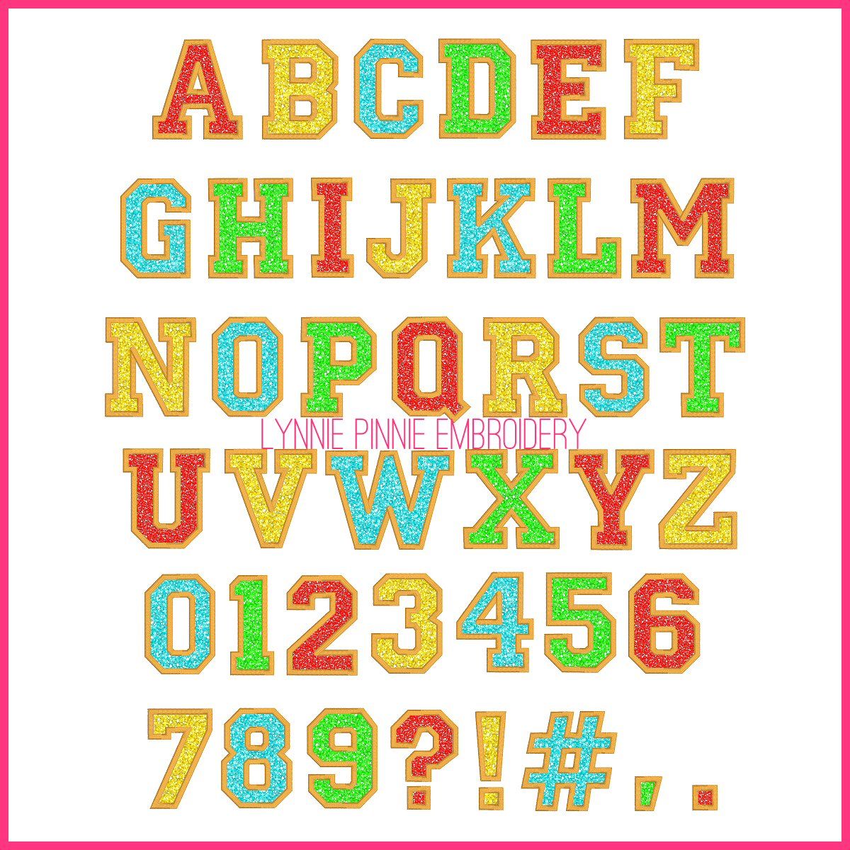 FSL Mini Charms Alphabet Embroidery Font